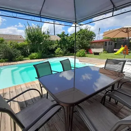 Classe 4 Etoiles - 6 P. Avec Piscine Chauffee Вилла Листрак-Медок